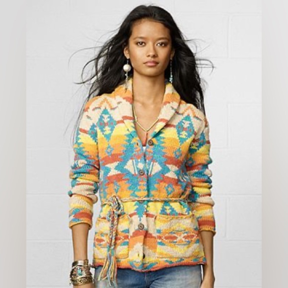 Women’s Denim & Supply Ralph Lauren Vintage Western Sweater Cardigan Medium